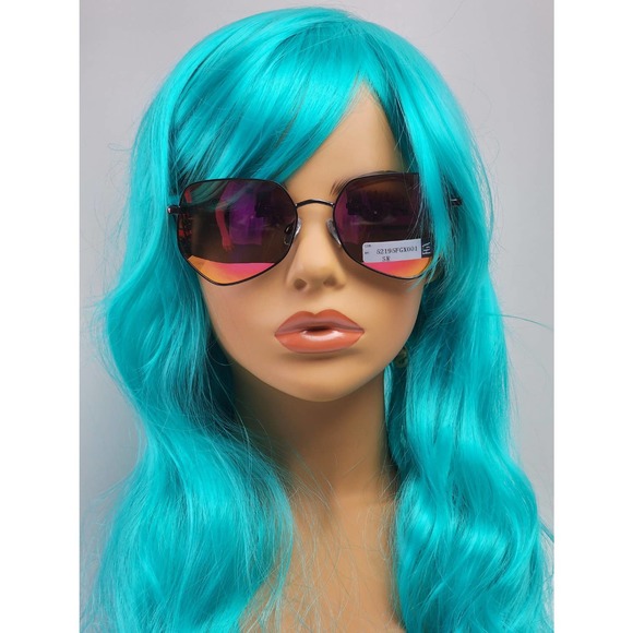 Foster Grant Geometric Alternative Black Metal Mirrored Sunglasses 52195FGX001 - Picture 2 of 11